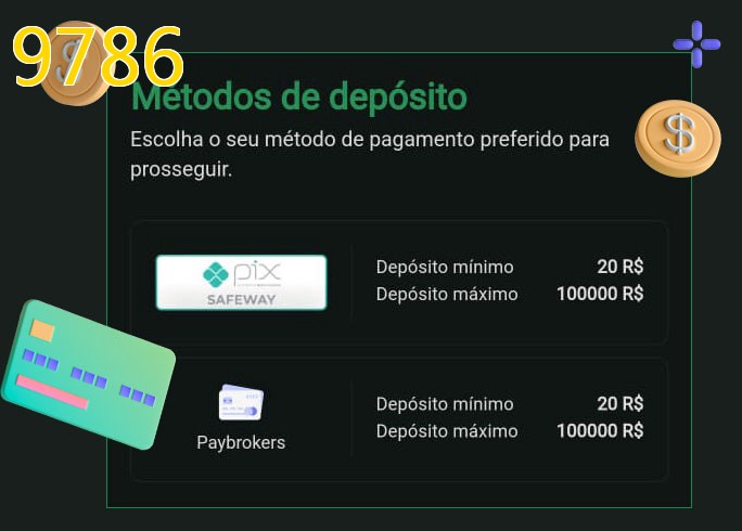 O cassino 9786bet oferece uma grande variedade de métodos de pagamento